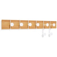 Wandgarderobe Strokes and Dots L weiss