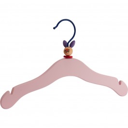 Kinderkleiderbügel Mawa Toy rosa - mit wechselden Tiermotiven aus Holz
